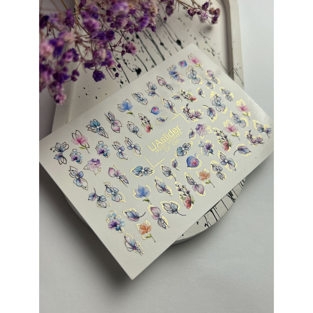 Vodolepky na nechty Color And Folia 120