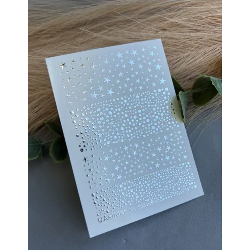Vodolepky na nechty Folia FG 203 silver