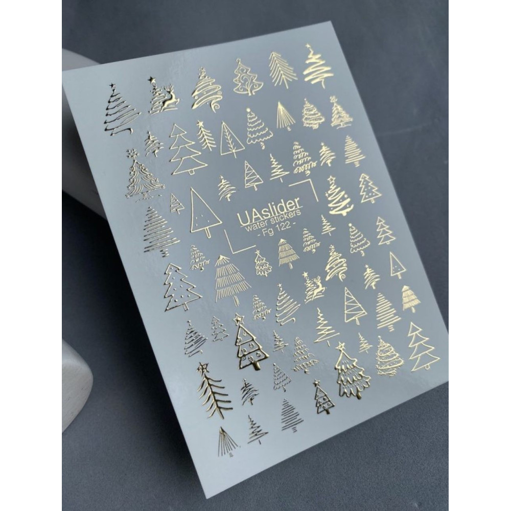 Vodolepky na nechty Folia FG 122 gold