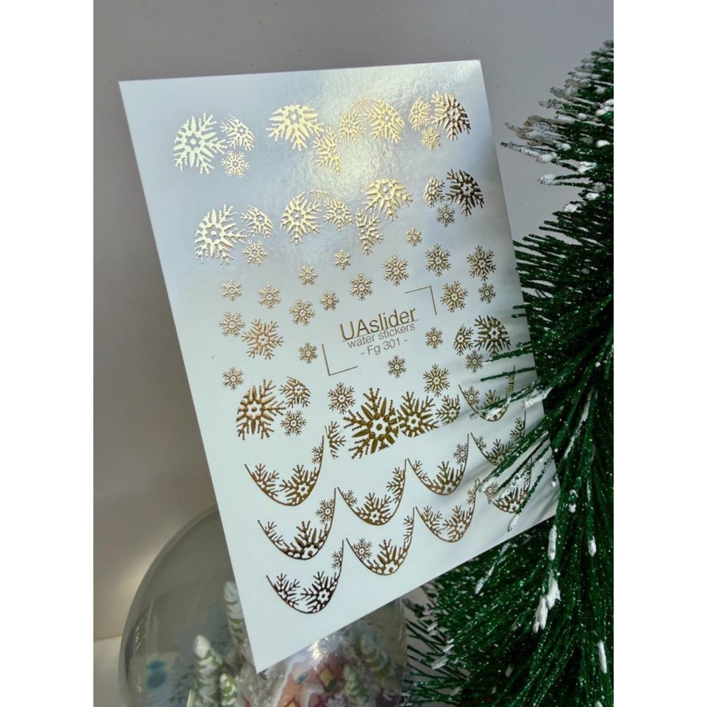 Vodolepky na nechty Folia FG 301 gold