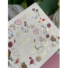 Vodolepky na nechty Color And Foil 136