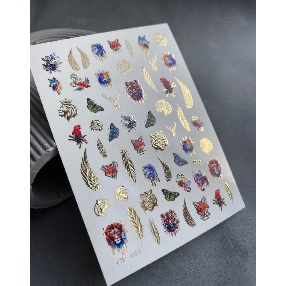 Vodolepky na nechty Color And Foil 151