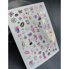 Vodolepky na nechty Color And Foil 153