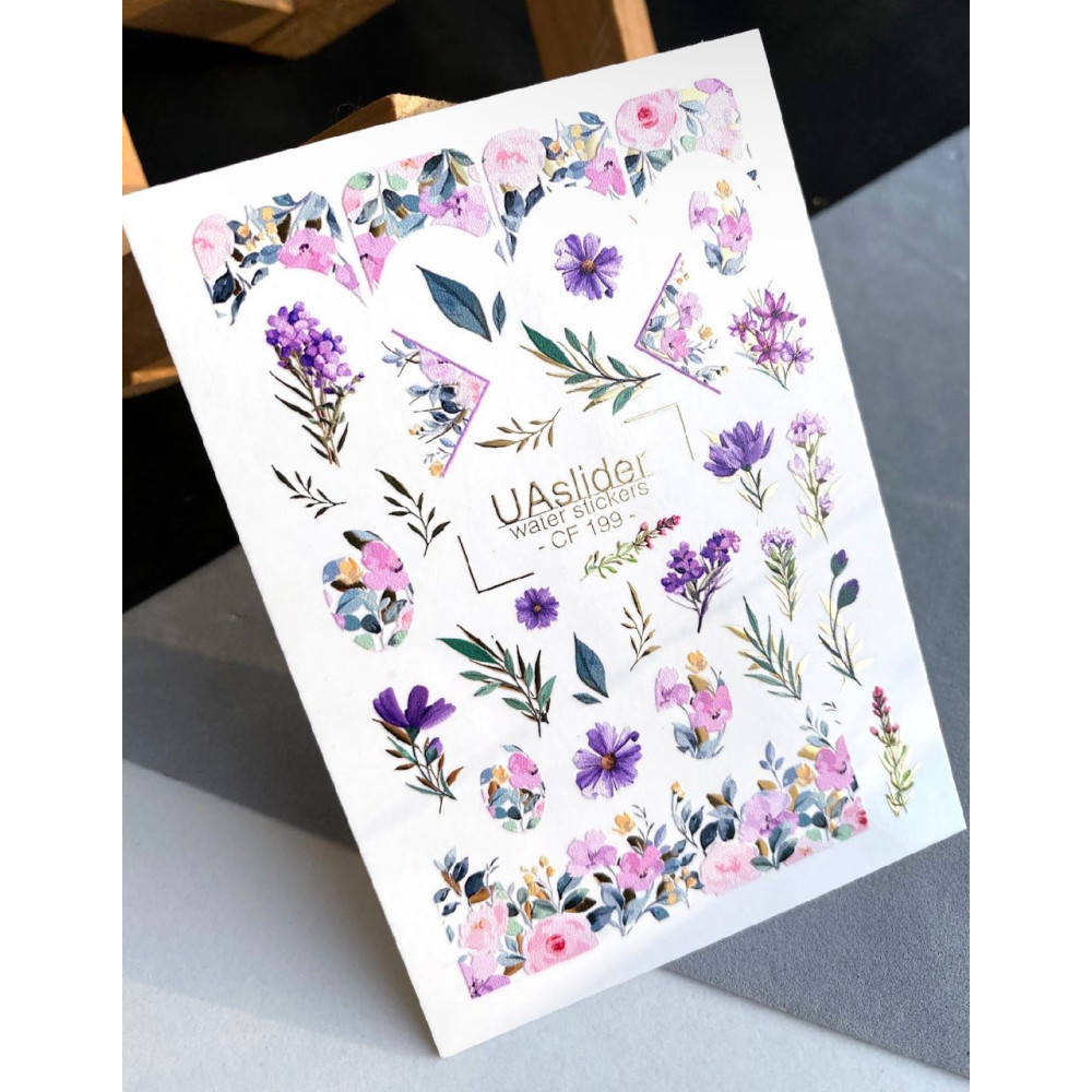 Vodolepky na nechty Color And Foil 199
