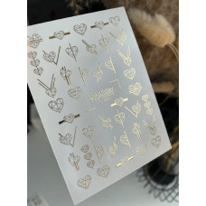 Vodolepky na nechty Folia FG 040 gold
