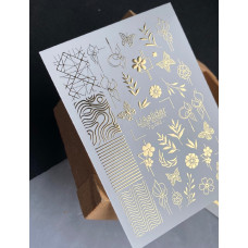 Vodolepky na nechty Folia FG 083 gold