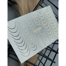 Vodolepky na nechty Folia FG 160 gold