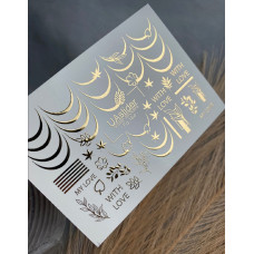 Vodolepky na nechty Folia FG 164 gold