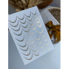 Vodolepky na nechty Folia FG 270 gold