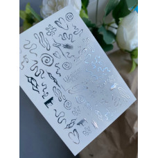 Vodolepky na nechty Folia FG 235 silver