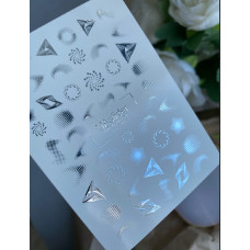Vodolepky na nechty Folia FG 244 silver
