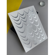 Vodolepky na nechty Folia FG 281 silver