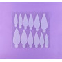 Dnka багаторазові верхні форми Professional nail molds, 36pcs #0001