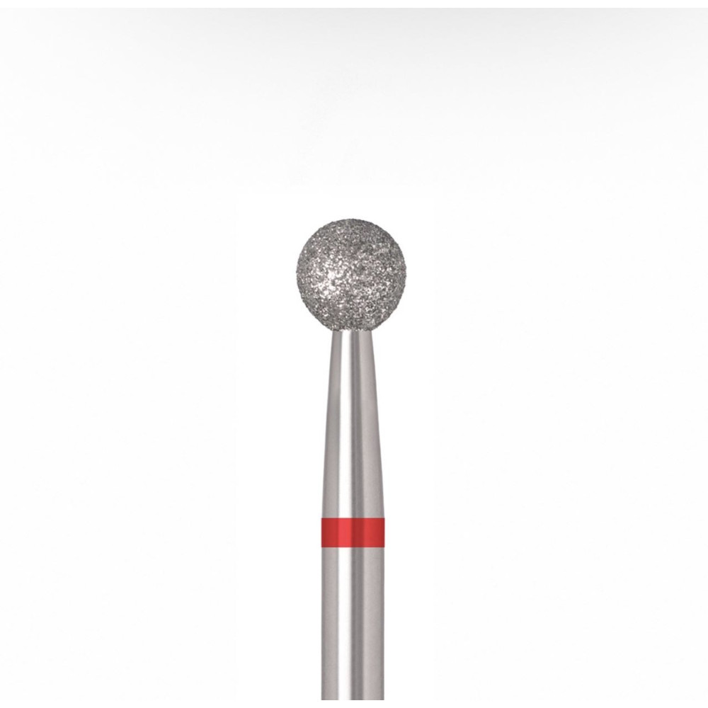 Diamantová fréza gulička ÜLKA 4 mm (červený prúžok) B040-F