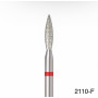 Diamantová fréza plamienok ÜLKA 2,1 × 10 mm (červený prúžok) F2110-F