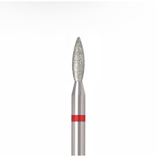 Diamantová fréza plamienok ÜLKA 2,1 × 8 mm (červený prúžok) F218-F