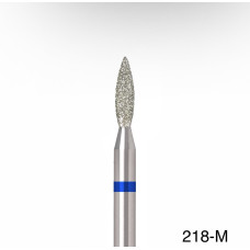Diamantová fréza plamienok ÜLKA 2,1 × 8 mm (modrý prúžok) F218-M