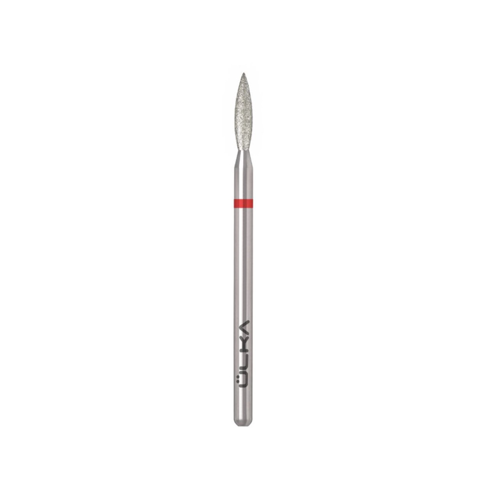 Diamantová fréza plamienok ÜLKA 2,3 × 10 mm (červený prúžok) F2310-F