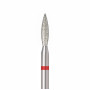 Diamantová fréza plamienok ÜLKA 2,3 × 10 mm (červený prúžok) F2310-F