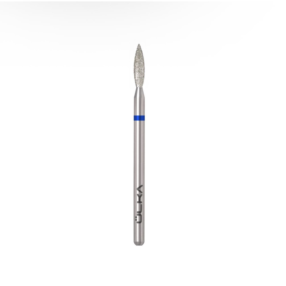 Diamantová fréza plamienok ÜLKA 2,3 × 10 mm (modrý prúžok) F2310-M