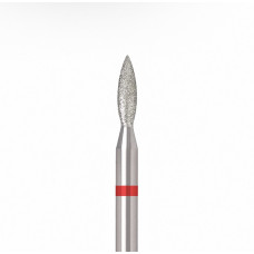 Diamantová fréza plamienok ÜLKA 2,3 × 8 mm (červený prúžok) F238-F