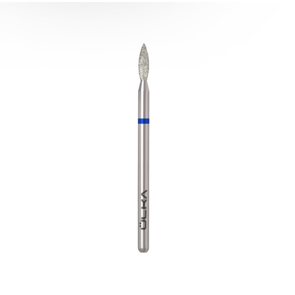 Diamantová fréza plamienok ÜLKA 2,3 × 8 mm (modrý prúžok) F238-M