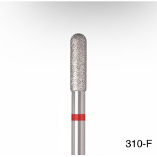 Diamantová fréza ÜLKA zaoblený valec 3,0 x 10,0 mm – červený prúžok C310-F
