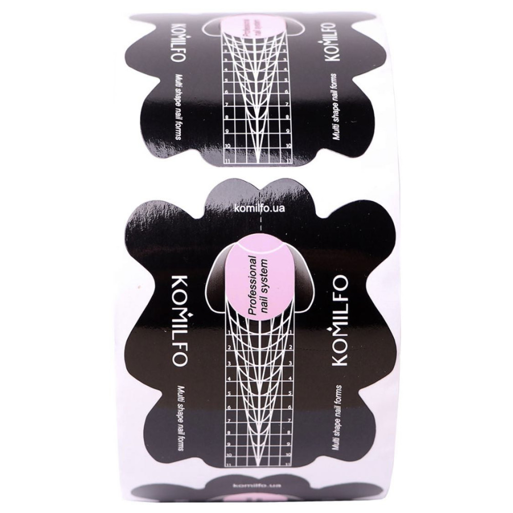 Komilfo Multi Shape Nail Forms, 100 ks