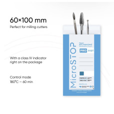 Sáčky pre sterilizáciu Microstop, priehľadné, 60*100, 100ks