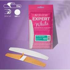 Staleks Pro Expert White Vymeniteľné jednorazové pilníky na nechtovú základňu, (30 ks.) DFE-40-100 biele