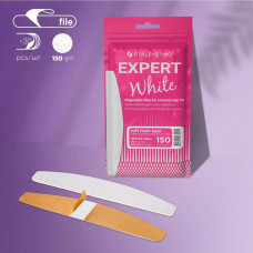 Staleks Pro Expert White Vymeniteľné jednorazové pilníky na nechtovú základňu, (30 ks.) DFE-40-150 biele