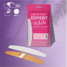 Staleks Pro Expert White Vymeniteľné jednorazové pilníky na nechtovú základňu, (30 ks.) DFE-40-180 biele