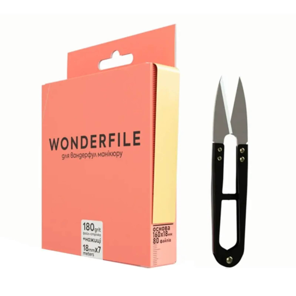 Wonderfile Pásový pilový list 160 × 18 mm, 180 grit, 7 metrov + nožnice