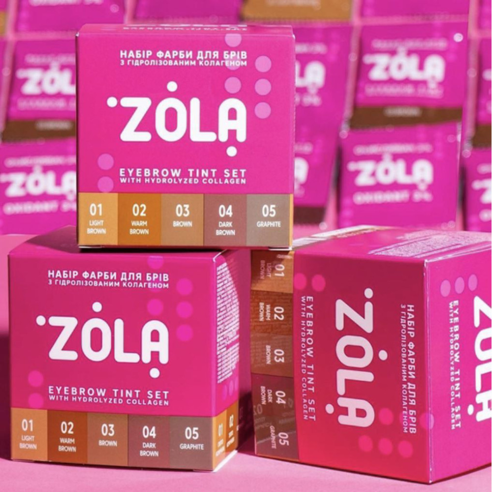 ZOLA INNOVATIVE COLORING SYSTEM – SADA 5 FARIEB NA OBOČIE + OXIDANT VO VRECKÁCH (10X5 ML)