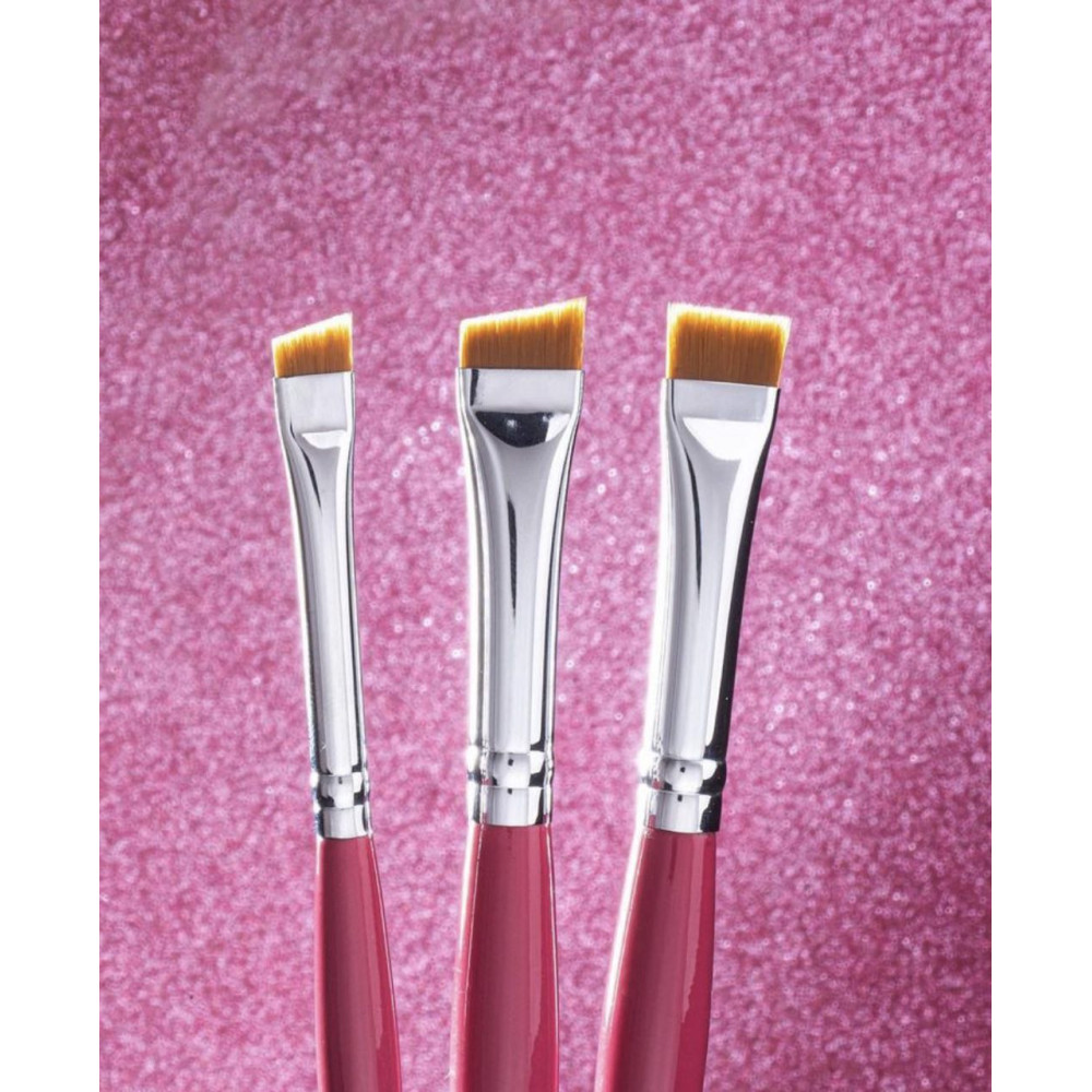 Zola Sada štetcov na farbenie obočia Magic Brow Brush, malinová