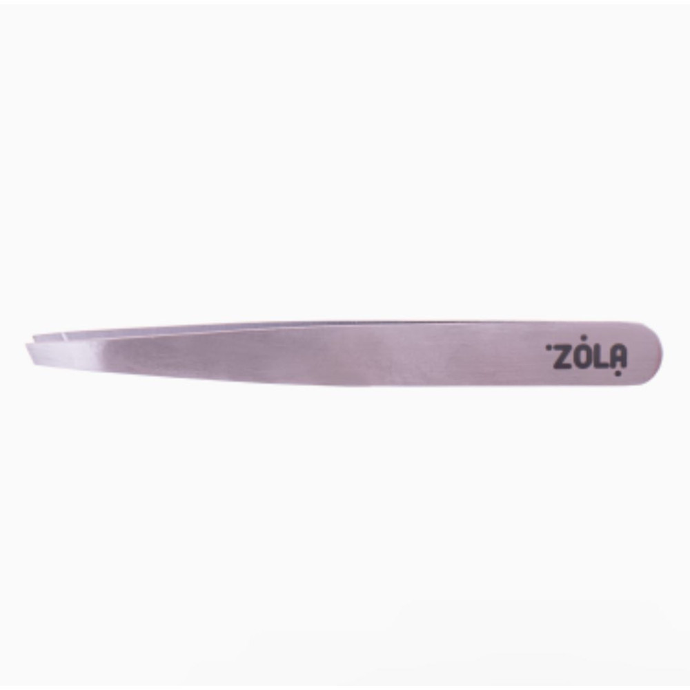 Zola Profesionální pinzeta na obočí Color Series Beveled SILVER