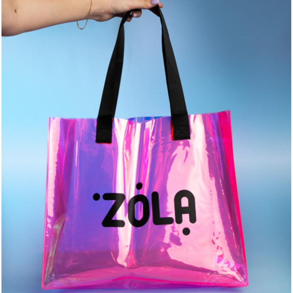 ZOLA Nákupná taška ZOLA ružová holografická