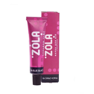  Zola Фарба для брів з колагеном 06  синьо-чорна (Blue black ),15 ml