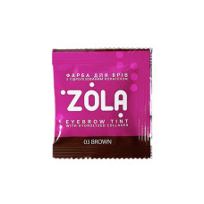 ZOLA FARBA NA OBOČIE VRECKO 5 ML + OXIDANT 3% - 5 ML.03 Brown (hnědá)