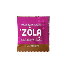 ZOLA FARBA NA OBOČIE VRECKO 5 ML + OXIDANT 3% - 5 ML. 01 Light brown (světle hnědá)