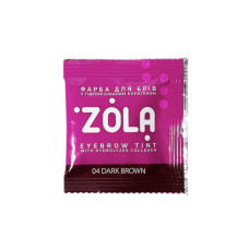 ZOLA FARBA NA OBOČIE VRECKO 5 ML + OXIDANT 3% - 5 ML.04 Dark brown (tmavě hnědá)