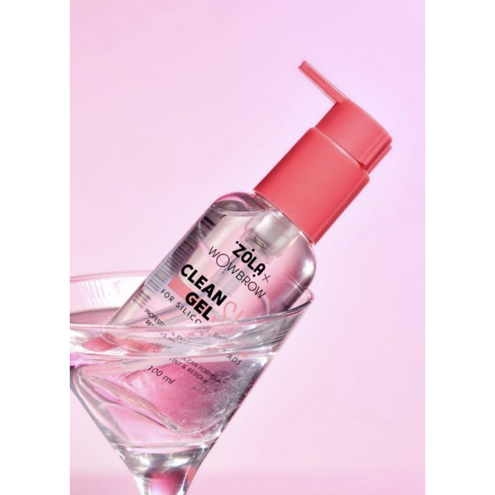ZOLA x WowBrow Clean Sil Gel – čistiaci gél na silikónové natáčky (100 ml)